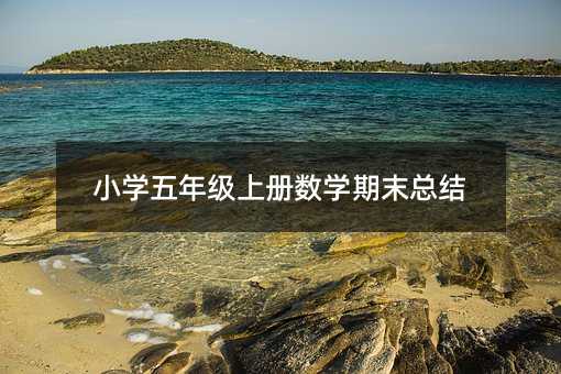 Сѧ���꼶�ϲ���ѧ��ĩ�ܽ�